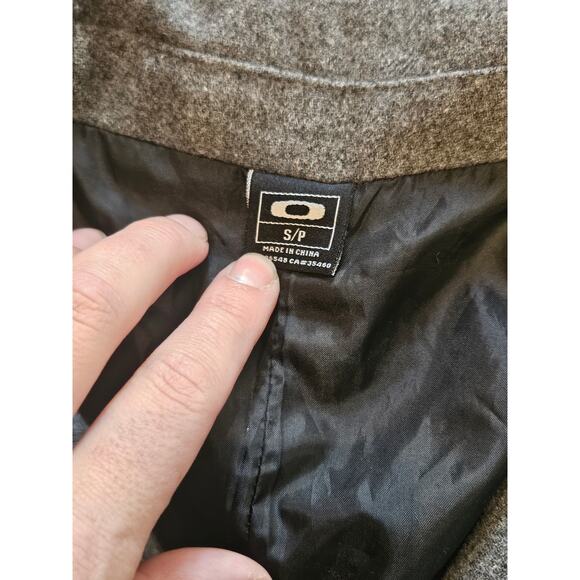 Oakley wool blend lined over pea coat mens small lightweight gray field chore - Picture 4 of 6